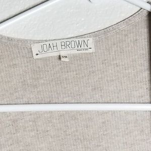 Joah Brown Open Oatmeal Cardigan